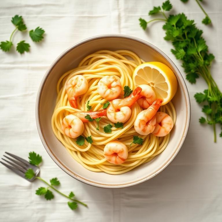 Garlic Butter Shrimp Linguine